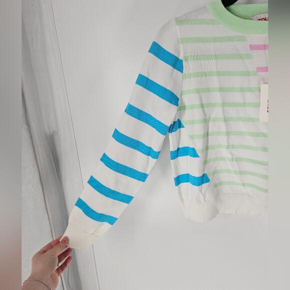 Solid & Striped Colorblock Striped Mackenzie Pullover XS - Picture 3 of 13